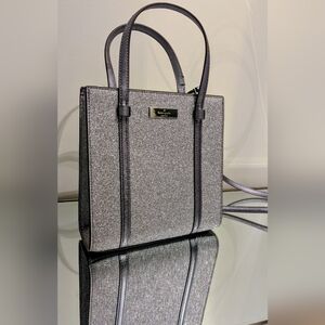 Kate Spade Silver Glitter Tote Bag | Packaging still attached | ONE CALLOUT